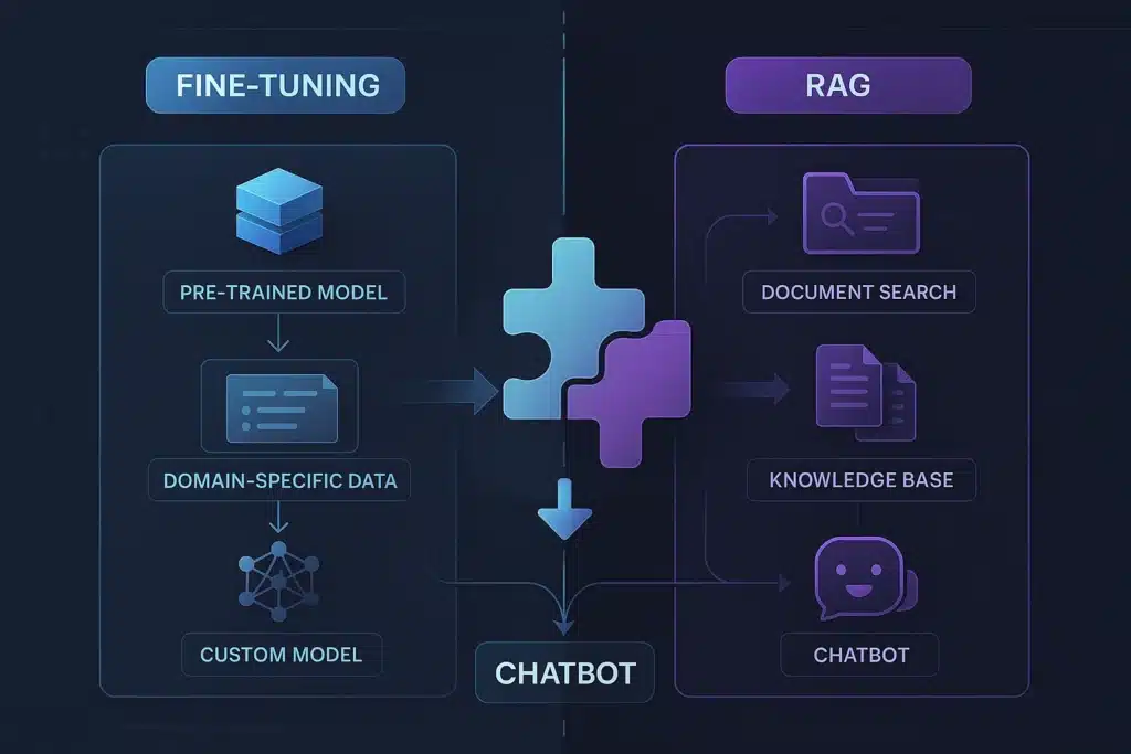 verschil fijnafstemming-rag prompt engineering chatgpt chatbot ia