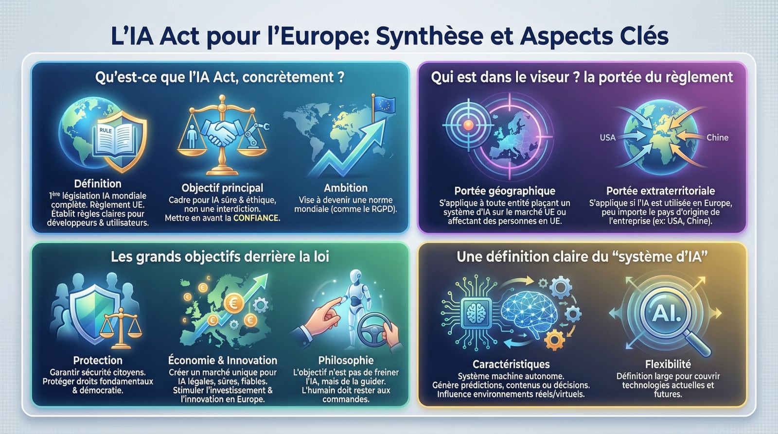 <strong>Resumen visual de los aspectos clave de la Ley de IA</strong>