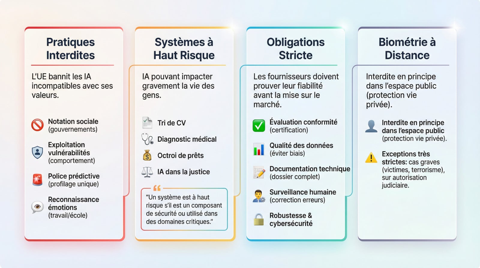 <strong>Pirámide de riesgos de la Ley de AI</strong>: prohibiciones, alto riesgo y obligaciones del proveedor