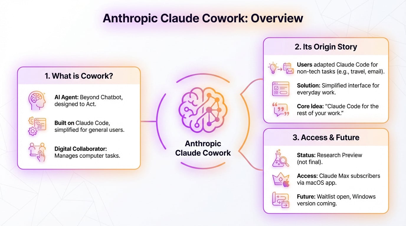 Anthropic Claude Cowork interface showing task automation capabilities