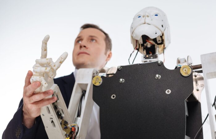 Human and robot