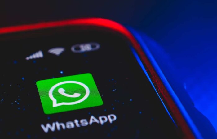 WhatsApp icon on phone