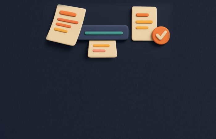 3D illustration of a CV entering a scanner and a second validated sheet coming out